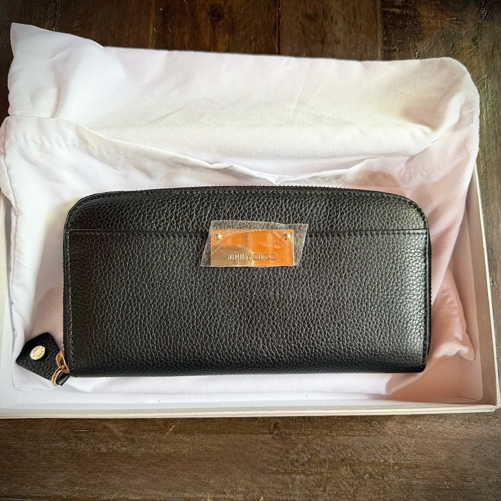 Jimmy Choo Black Leather Wallet